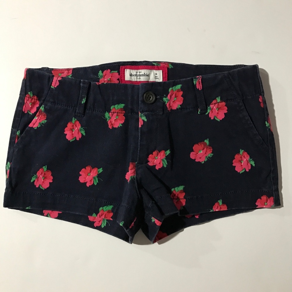abercrombie kids - floral/ navy shorts